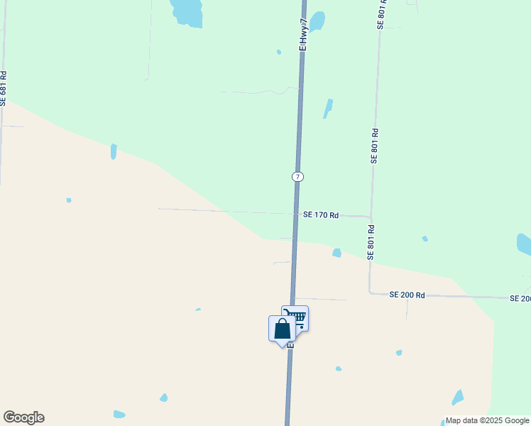 map of restaurants, bars, coffee shops, grocery stores, and more near Southeast 170 Road in Henry County