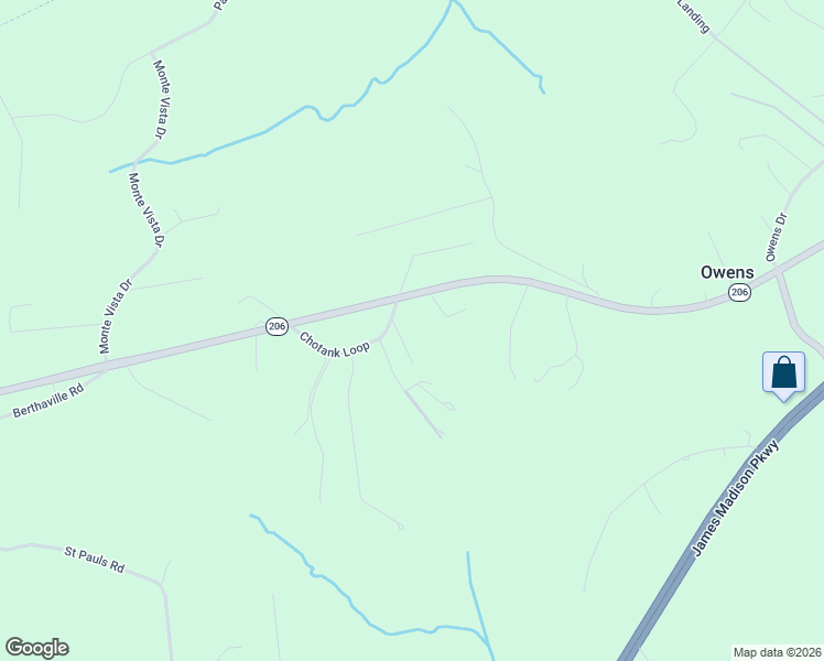 map of restaurants, bars, coffee shops, grocery stores, and more near 14130 Chotank Loop in King George