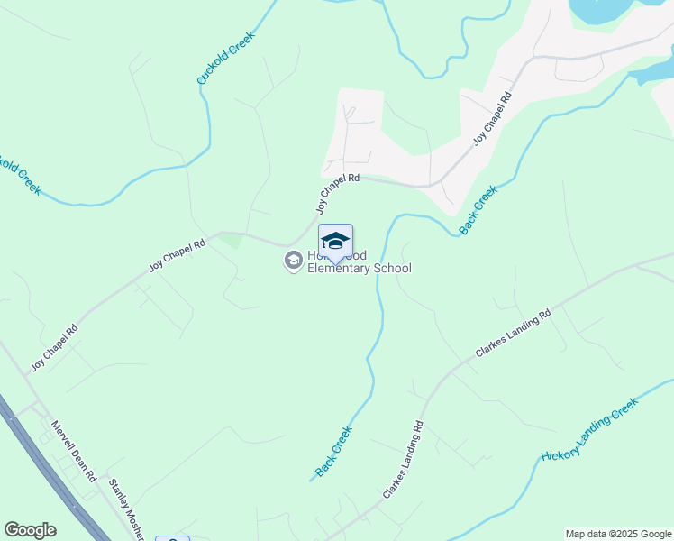 map of restaurants, bars, coffee shops, grocery stores, and more near 44345 Joy Chapel Road in Hollywood