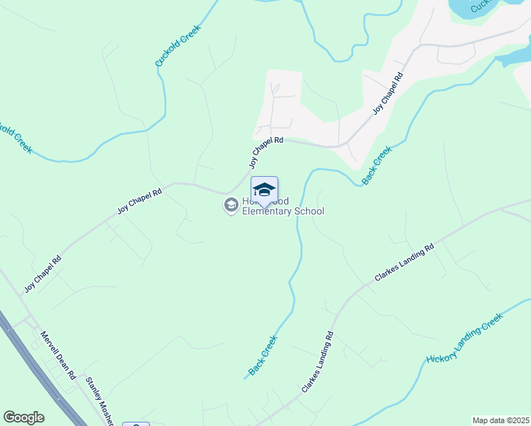 map of restaurants, bars, coffee shops, grocery stores, and more near 44345 Joy Chapel Road in Hollywood