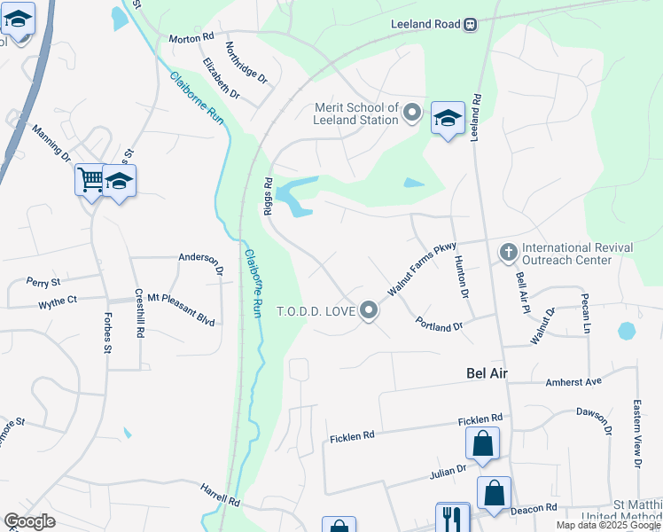 map of restaurants, bars, coffee shops, grocery stores, and more near 4 Morrison Court in Fredericksburg