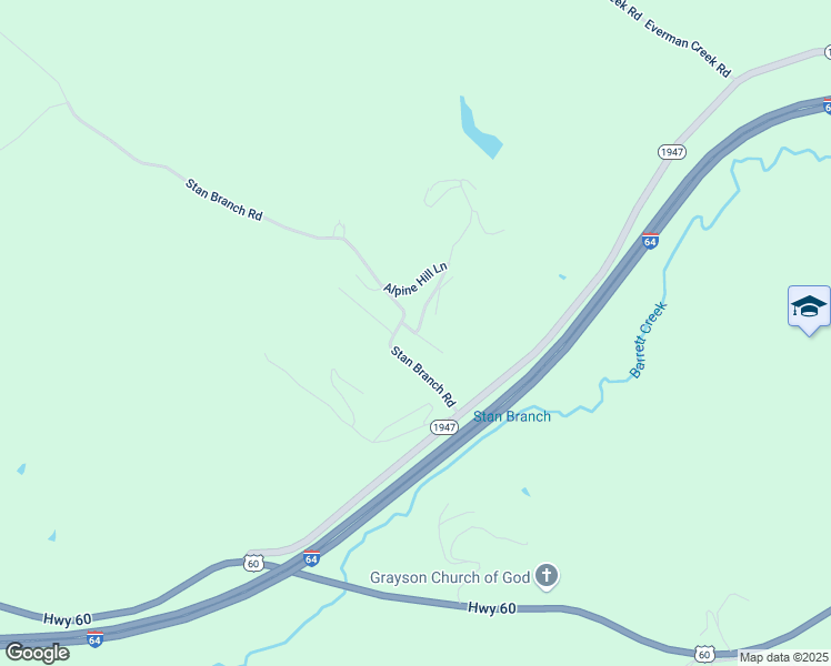 map of restaurants, bars, coffee shops, grocery stores, and more near 201 Shadowwood Drive in Grayson