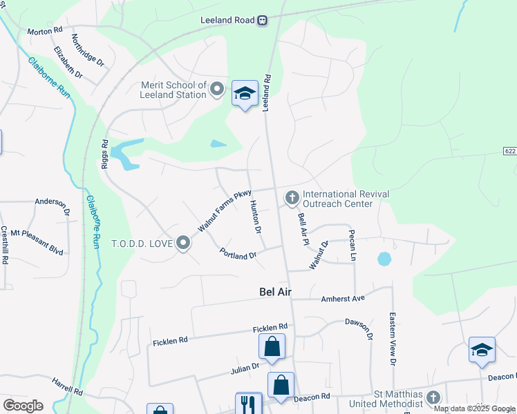 map of restaurants, bars, coffee shops, grocery stores, and more near 11 Kenwood Court in Fredericksburg