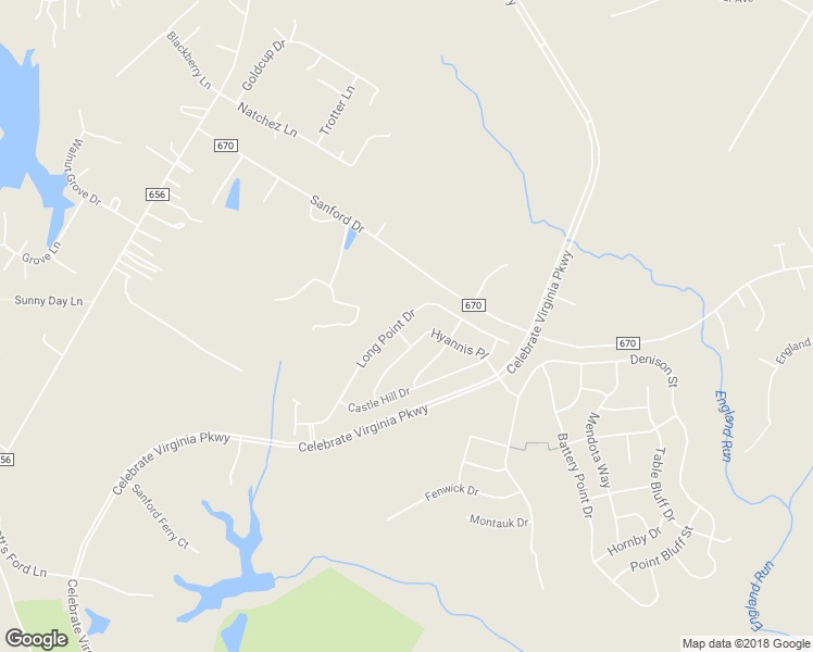 map of restaurants, bars, coffee shops, grocery stores, and more near 208 Long Point Drive in Fredericksburg