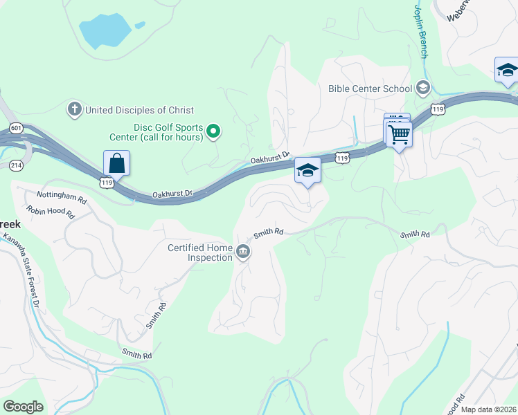 map of restaurants, bars, coffee shops, grocery stores, and more near 329 Eureka Road in Charleston