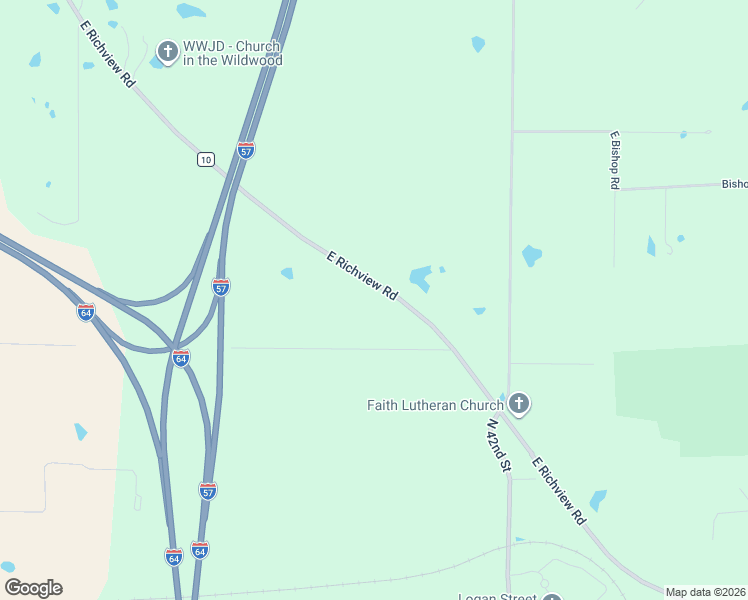 map of restaurants, bars, coffee shops, grocery stores, and more near 10511-10599 East Richview Road in Mount Vernon
