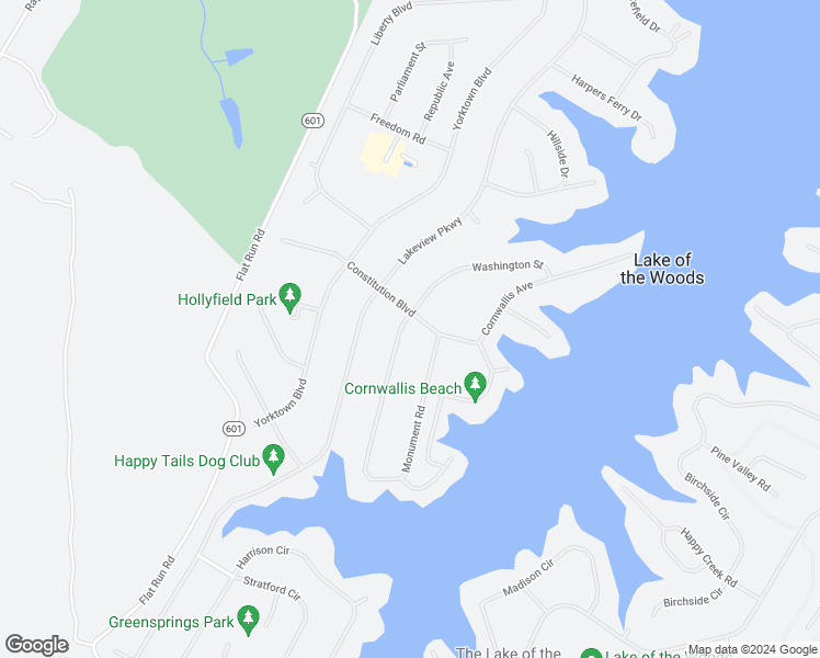 map of restaurants, bars, coffee shops, grocery stores, and more near 203 Washington Street in Locust Grove