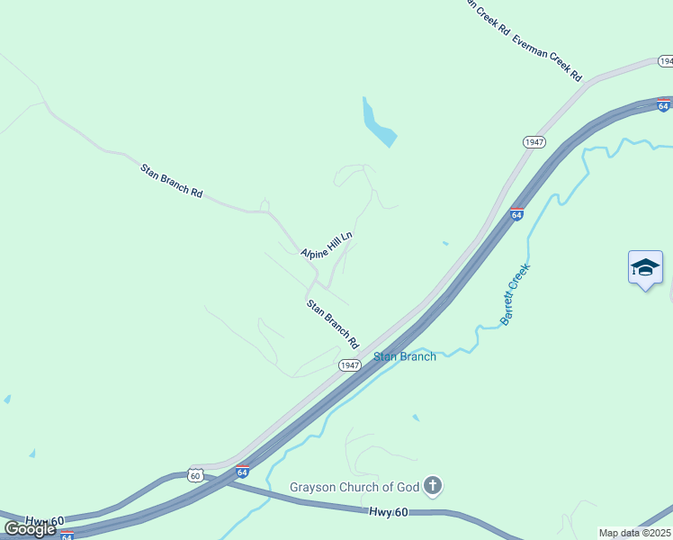 map of restaurants, bars, coffee shops, grocery stores, and more near 201-205 Shadowwood Dr in Grayson