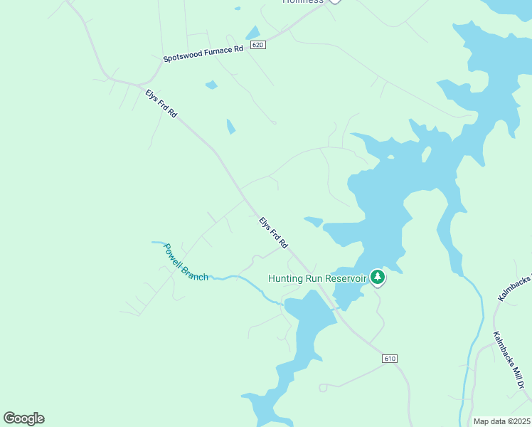 map of restaurants, bars, coffee shops, grocery stores, and more near 9807 Elys Ford Road in Fredericksburg