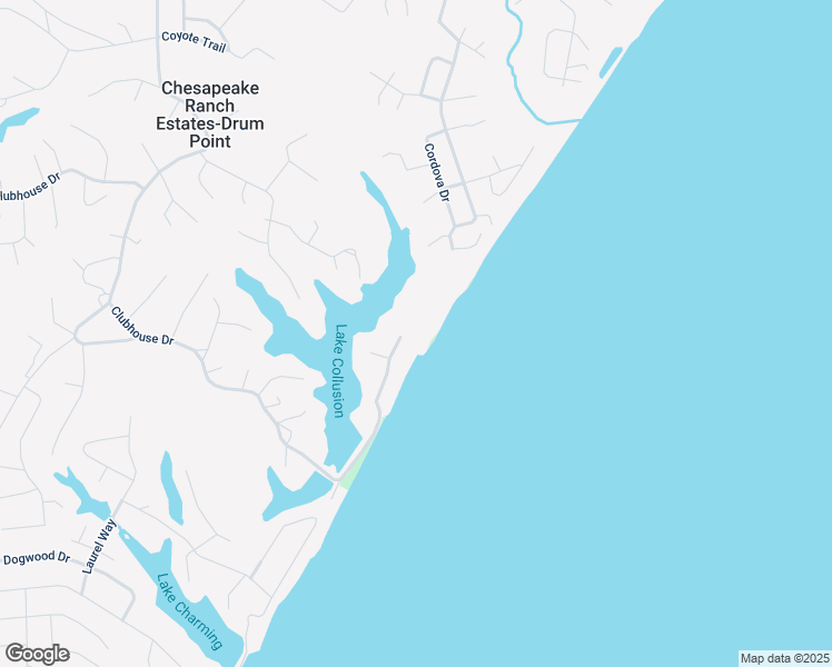 map of restaurants, bars, coffee shops, grocery stores, and more near 1300 Golden West Way in Lusby