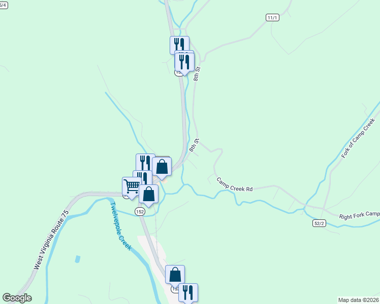 map of restaurants, bars, coffee shops, grocery stores, and more near 4485 8th Street Road in Huntington