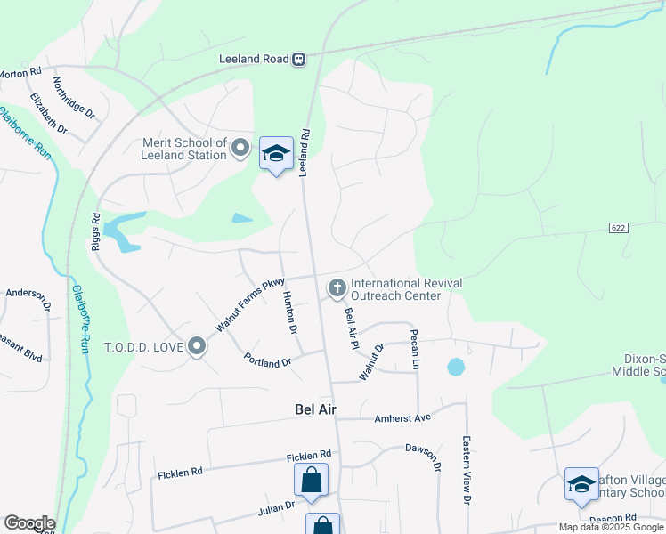 map of restaurants, bars, coffee shops, grocery stores, and more near 5 Perth Drive in Fredericksburg