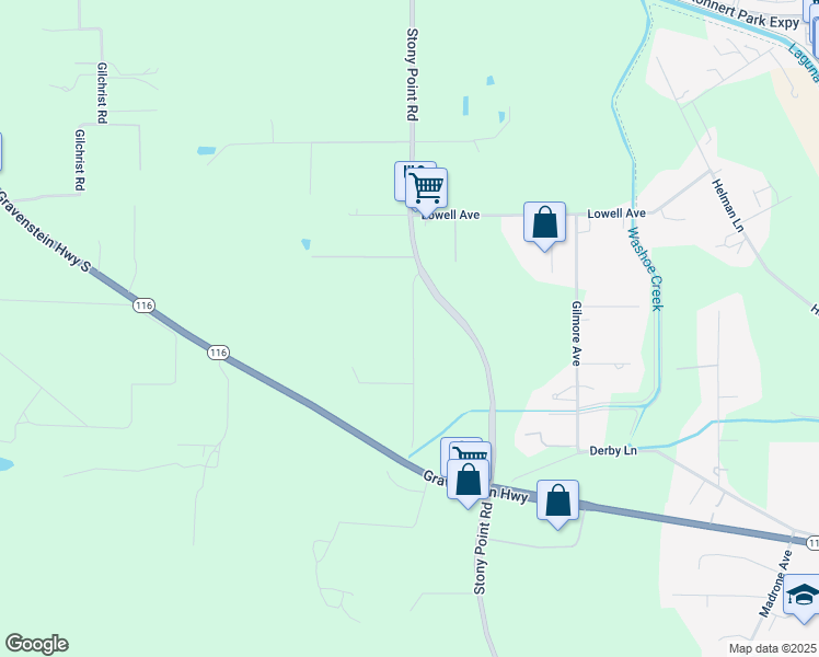 map of restaurants, bars, coffee shops, grocery stores, and more near 1068 Stony Glen Lane in Cotati