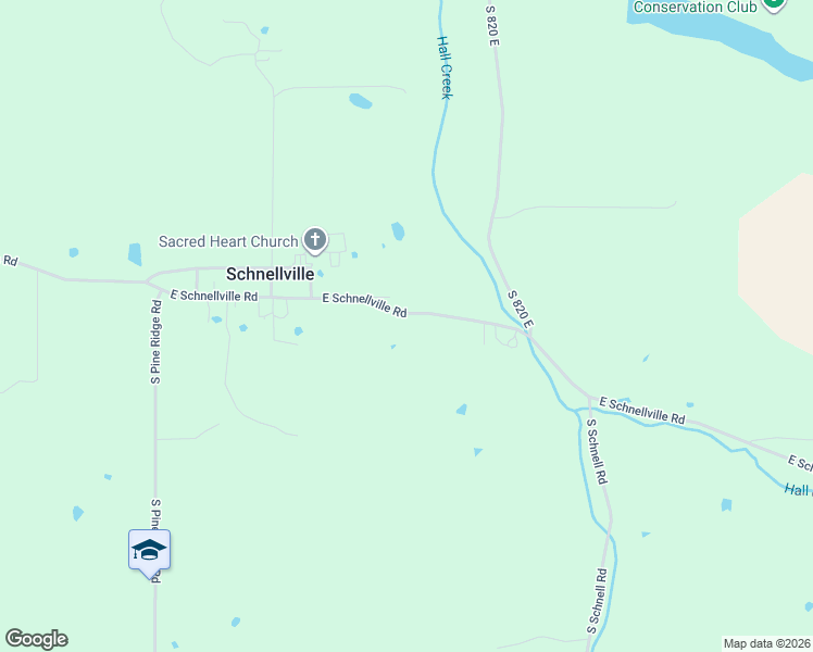 map of restaurants, bars, coffee shops, grocery stores, and more near 8207-8383 East Schnellville Road in Birdseye