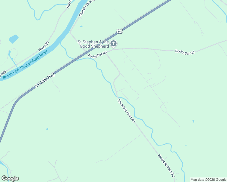 map of restaurants, bars, coffee shops, grocery stores, and more near 3328 Mountain Farm Road in Elkton