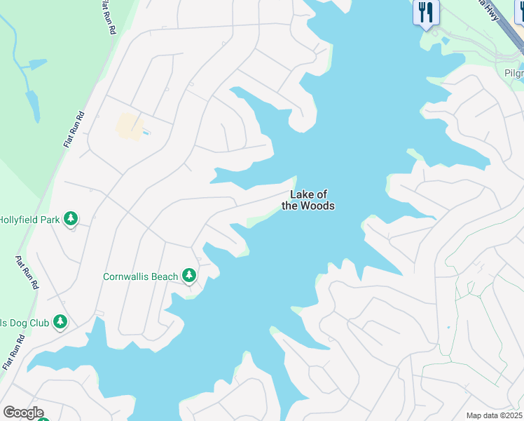 map of restaurants, bars, coffee shops, grocery stores, and more near 612 Cornwallis Avenue in Locust Grove
