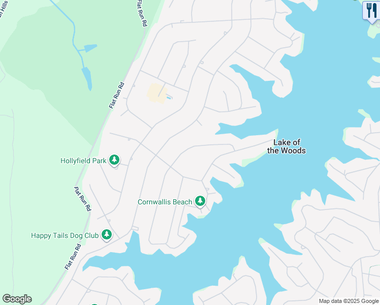 map of restaurants, bars, coffee shops, grocery stores, and more near 133 Washington Street in Locust Grove