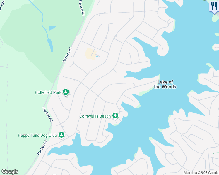 map of restaurants, bars, coffee shops, grocery stores, and more near 133 Washington Street in Locust Grove
