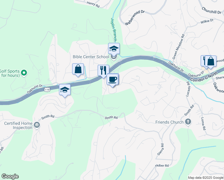 map of restaurants, bars, coffee shops, grocery stores, and more near 1100 Fledderjohn Road in Charleston