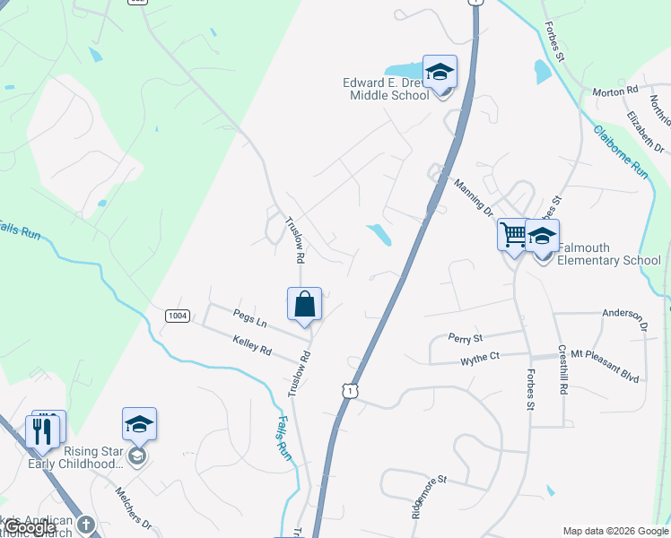 map of restaurants, bars, coffee shops, grocery stores, and more near 32 Crown Lane in Falmouth