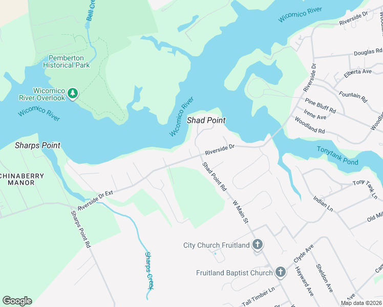 map of restaurants, bars, coffee shops, grocery stores, and more near 28282 Riverside Drive Extension in Salisbury