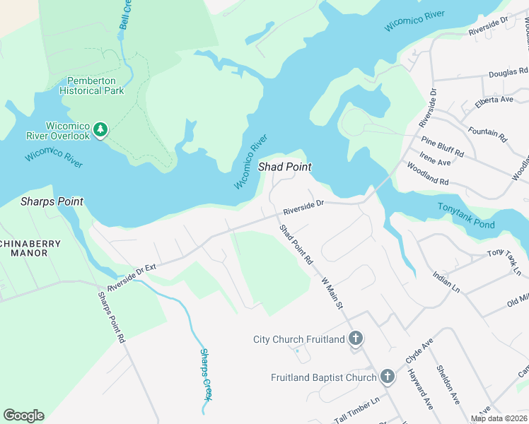 map of restaurants, bars, coffee shops, grocery stores, and more near 28282 Riverside Drive Extension in Salisbury