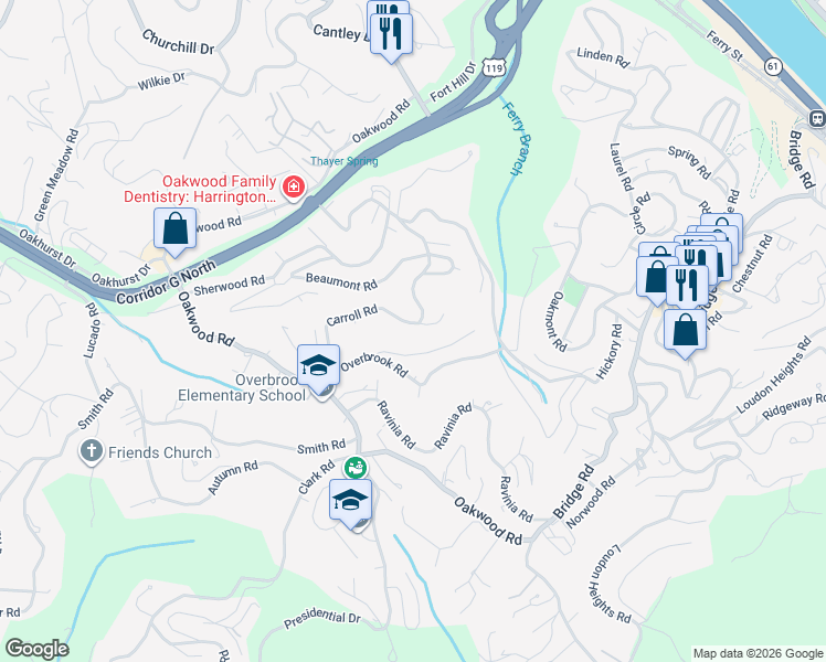map of restaurants, bars, coffee shops, grocery stores, and more near 834 Carroll Road in Charleston