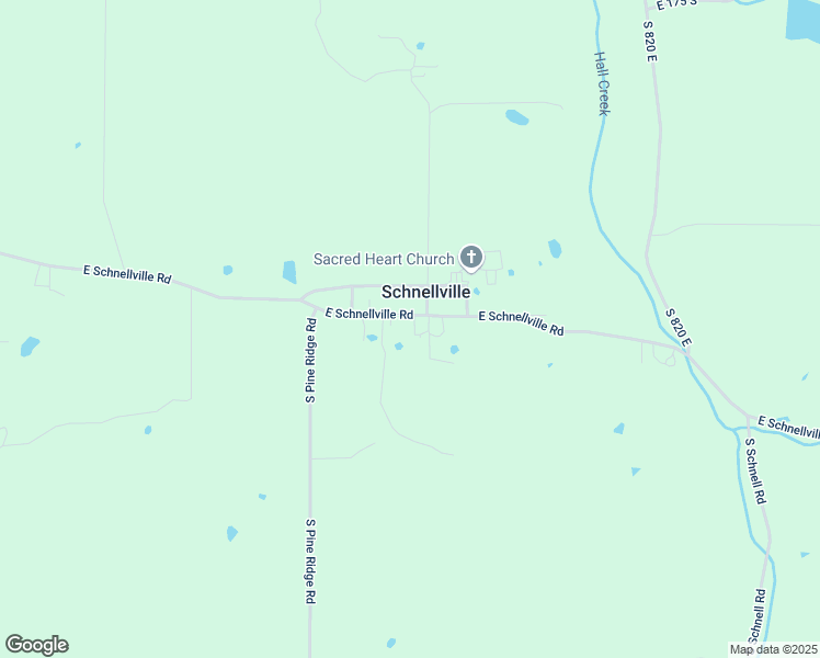 map of restaurants, bars, coffee shops, grocery stores, and more near 7942 East Schnellville Road in Schnellville