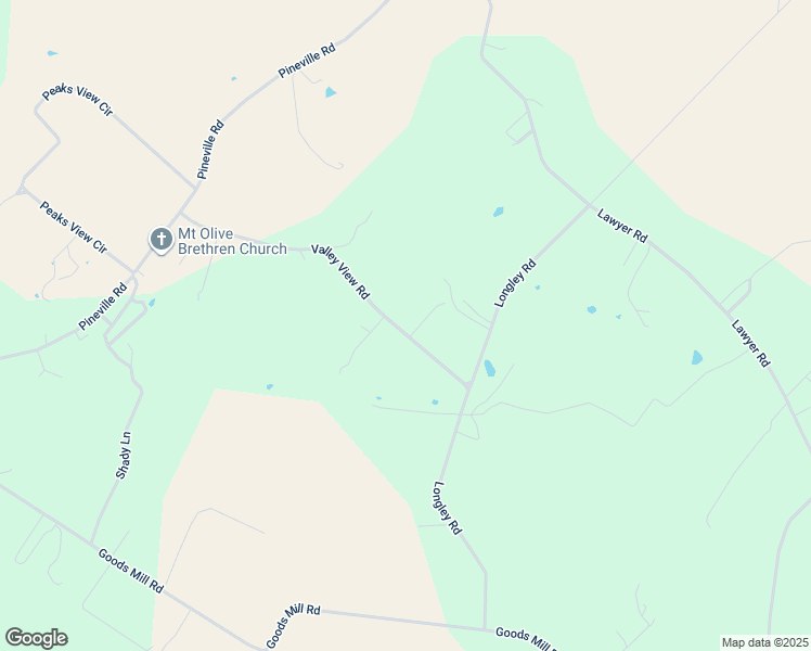 map of restaurants, bars, coffee shops, grocery stores, and more near 9569 Valley View Road in McGaheysville