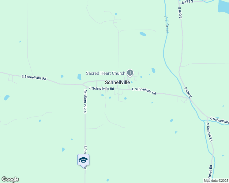 map of restaurants, bars, coffee shops, grocery stores, and more near 7942 East Schnellville Road in Schnellville