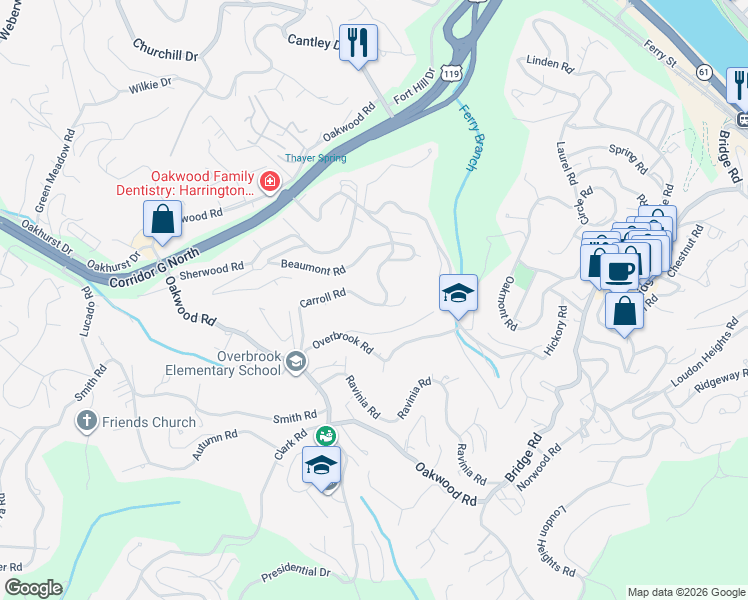 map of restaurants, bars, coffee shops, grocery stores, and more near 834 Carroll Road in Charleston