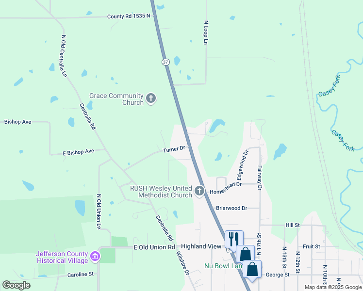 map of restaurants, bars, coffee shops, grocery stores, and more near 29-12199 Turner Drive in Mount Vernon