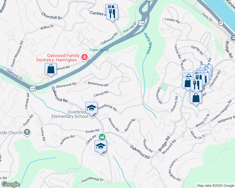 map of restaurants, bars, coffee shops, grocery stores, and more near 834 Carroll Road in Charleston