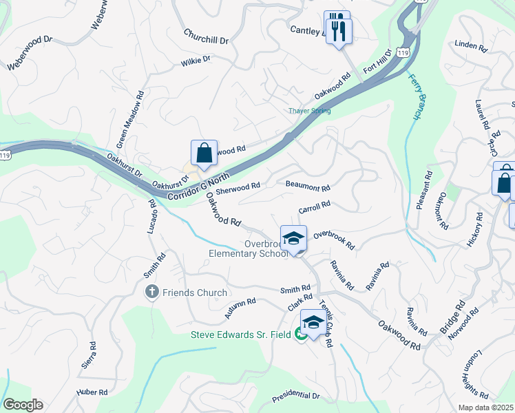 map of restaurants, bars, coffee shops, grocery stores, and more near 868 Alta Road in Charleston
