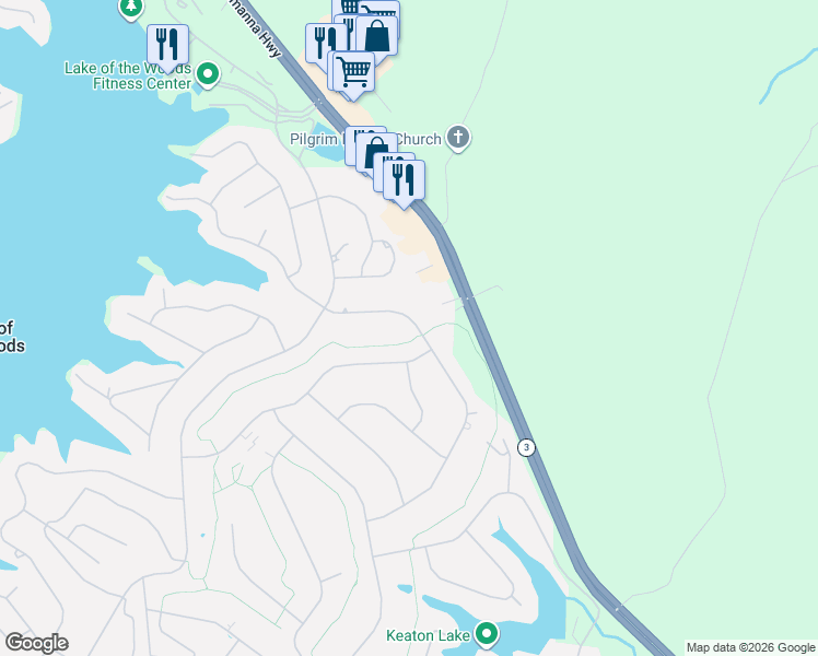 map of restaurants, bars, coffee shops, grocery stores, and more near 526 Mount Pleasant Drive in Locust Grove