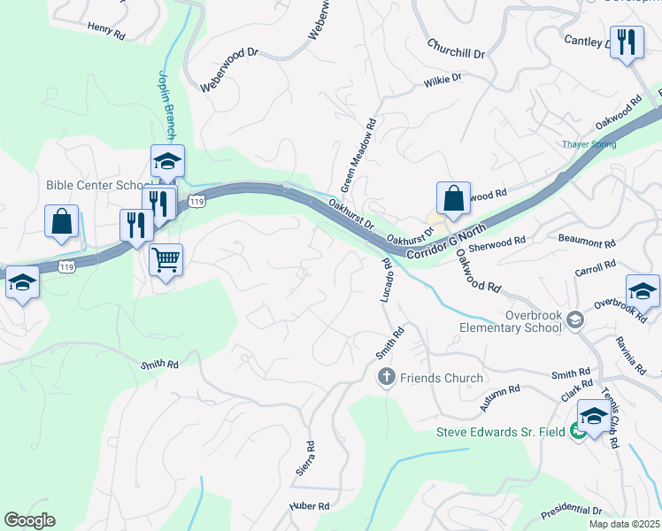 map of restaurants, bars, coffee shops, grocery stores, and more near 1626 Berkshire Place in Charleston