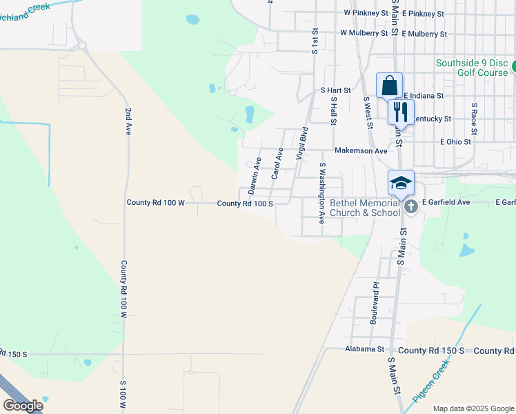 map of restaurants, bars, coffee shops, grocery stores, and more near 717 McCarty Road in Princeton
