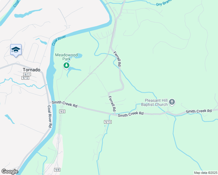 map of restaurants, bars, coffee shops, grocery stores, and more near 711 Pine Meadows Drive in Saint Albans