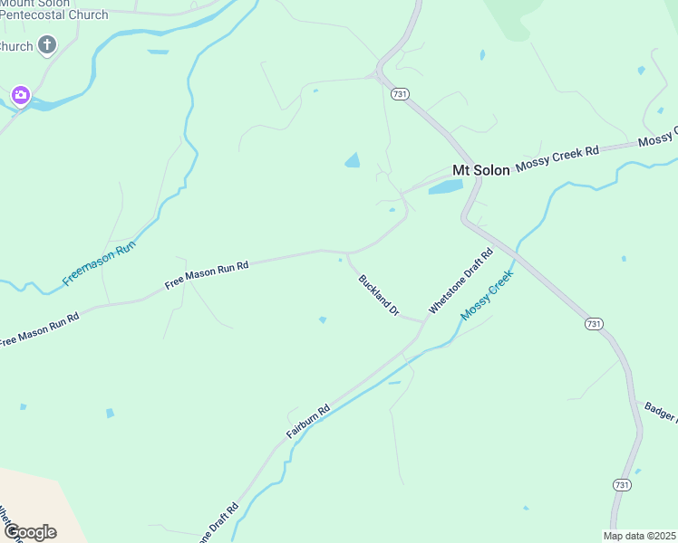 map of restaurants, bars, coffee shops, grocery stores, and more near 100 Buckland Drive in Mount Solon