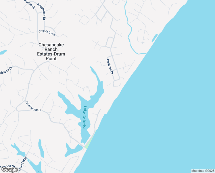 map of restaurants, bars, coffee shops, grocery stores, and more near 12728 Cordova Court in Lusby