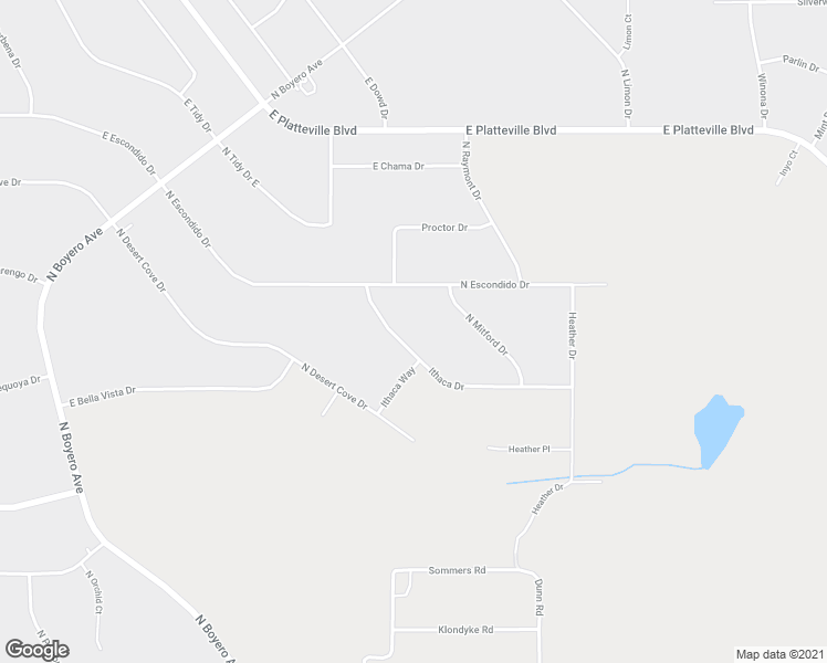 map of restaurants, bars, coffee shops, grocery stores, and more near 1461 Ithaca Drive in Pueblo West