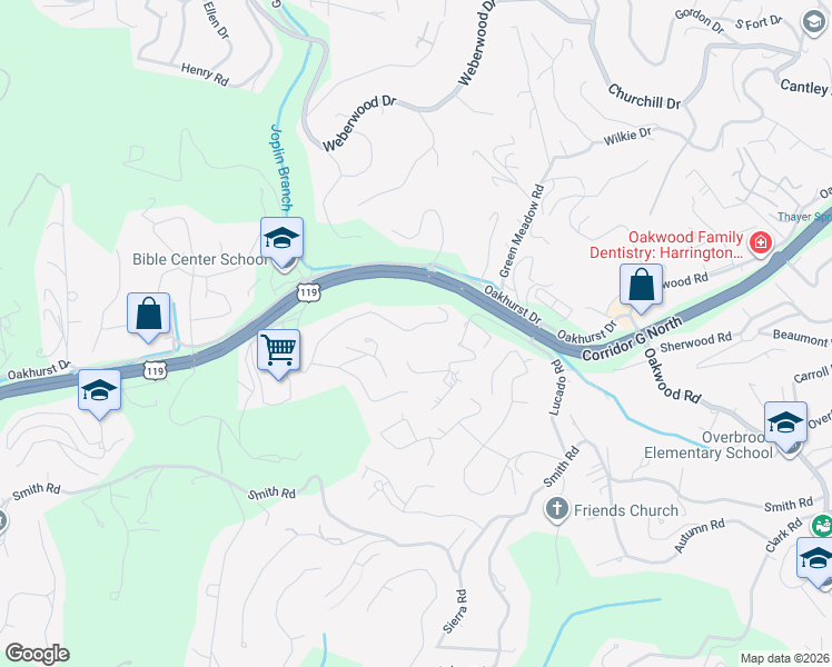 map of restaurants, bars, coffee shops, grocery stores, and more near 1162 Emerald Road in Charleston