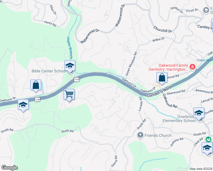 map of restaurants, bars, coffee shops, grocery stores, and more near 1162 Emerald Road in Charleston