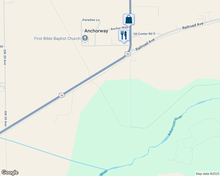 map of restaurants, bars, coffee shops, grocery stores, and more near in Great Bend