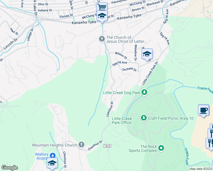 map of restaurants, bars, coffee shops, grocery stores, and more near Hannan Lane in Charleston