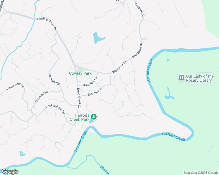 map of restaurants, bars, coffee shops, grocery stores, and more near 8002 Montero Drive in Prospect