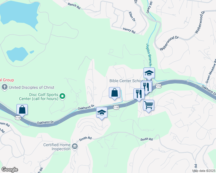 map of restaurants, bars, coffee shops, grocery stores, and more near 1413 Lyndale Drive in Charleston