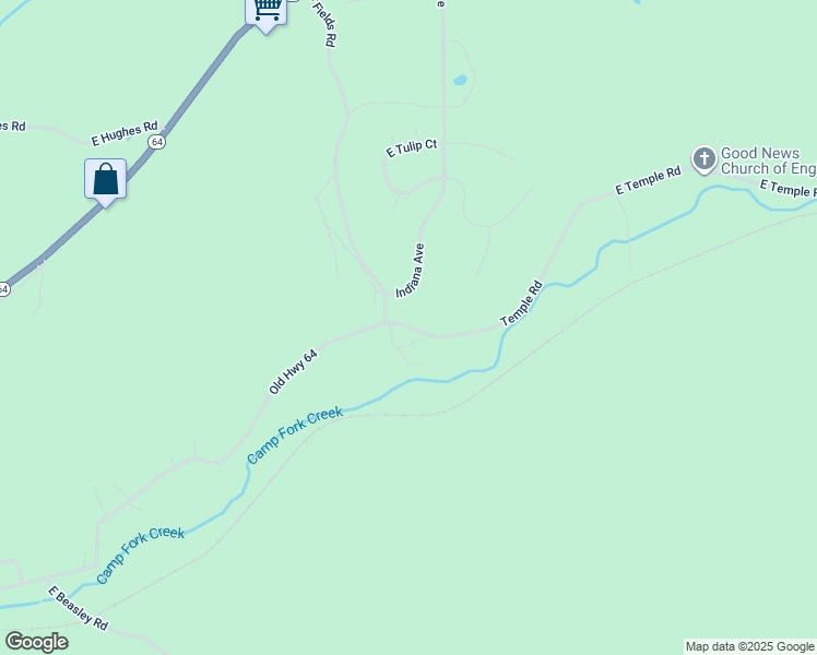 map of restaurants, bars, coffee shops, grocery stores, and more near County Road 22 in Crawford County