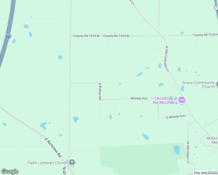 map of restaurants, bars, coffee shops, grocery stores, and more near 6619-10297 East Bishop Road in Mount Vernon