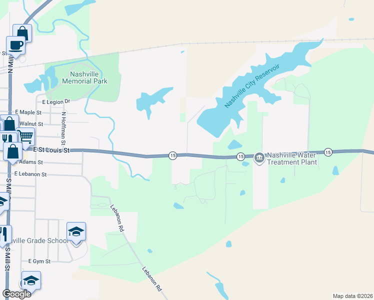 map of restaurants, bars, coffee shops, grocery stores, and more near 8970 Reservoir Road in Nashville